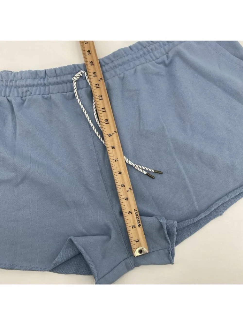 Parke x Target Plus Size 3X Light Blue Mid-Rise Pull-On Sweat Shorts NEW